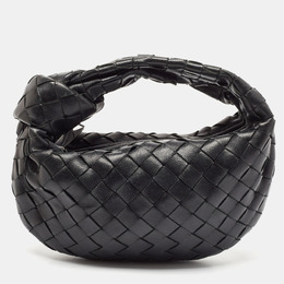 Bottega Veneta: Чёрная сумка  Intrecciato