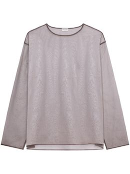 DRIES VAN NOTEN: Коричневая футболка 