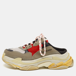 Balenciaga: Многоцветные кроссовки  Triple S