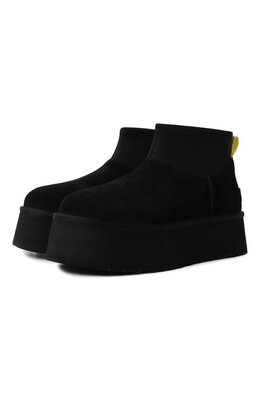 UGG: Чёрные ботинки  Classic Mini