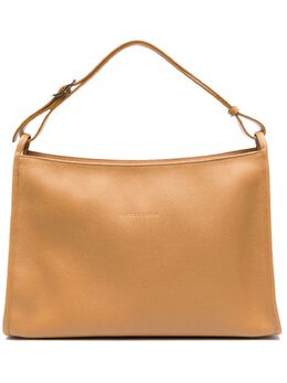 Longchamp: Коричневая сумка  Le Foulonné