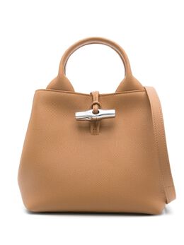 Longchamp: Коричневая сумка-шоппер  Roseau