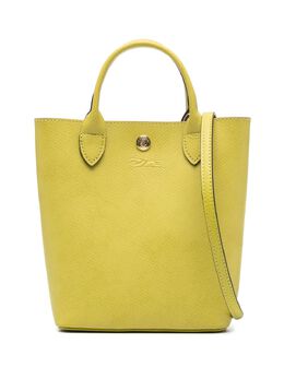 Longchamp: Зелёная сумка-шоппер 