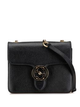 Gucci Pre-Owned: Чёрная сумка через плечо 