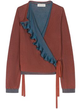 DRIES VAN NOTEN: Коричневый свитер 
