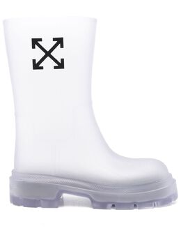 Off-White: Белые ботинки  Arrow