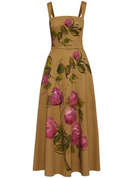 Oscar de la Renta: Платье с принтом 