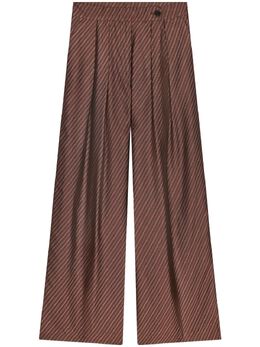 DRIES VAN NOTEN: Бордовые брюки 