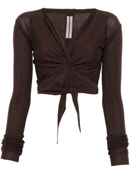 Rick Owens: Коричневый кардиган 