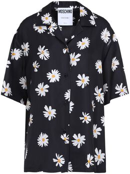 Moschino: Рубашка с растительным принтом 