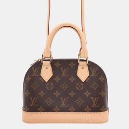 Louis Vuitton: Коричневая сумка  Alma BB