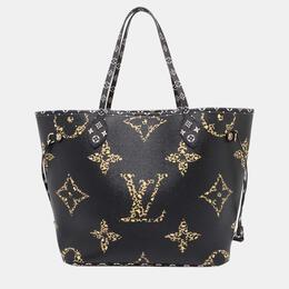 Louis Vuitton: Коричневая сумка-шоппер  Neverfull MM