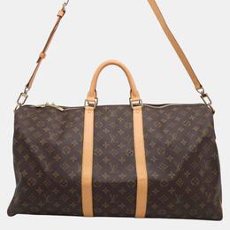 Louis Vuitton: Коричневая сумка  Keepall