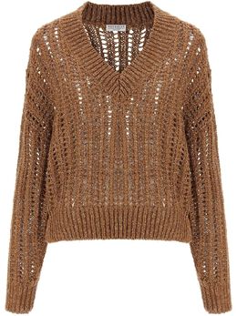 Brunello Cucinelli: Коричневый свитер 