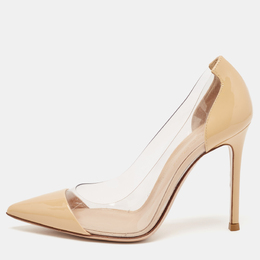 Gianvito Rossi: Бежевые туфли  Plexi