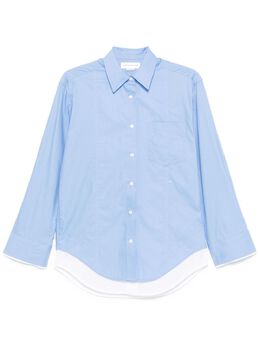 Victoria Beckham: Голубая рубашка 