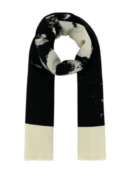 Alexander McQueen: Шарф  Skull с принтом