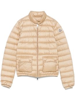 Moncler: Бежевая куртка 