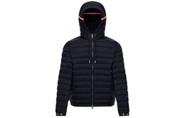 Moncler: Тёмный пуховик 