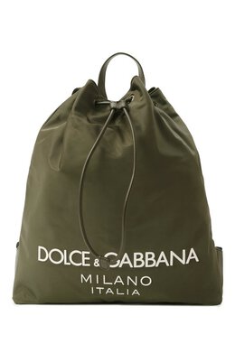 Dolce & Gabbana: Рюкзак цвета хаки 