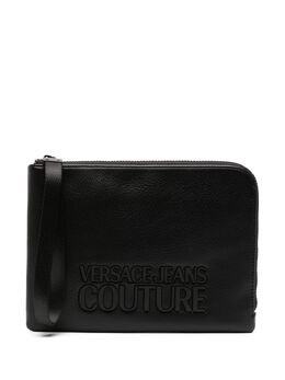 Versace Jeans Couture: Чёрный клатч 