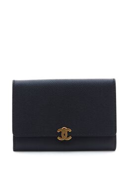 CHANEL Pre-Owned: Чёрный кошелёк 