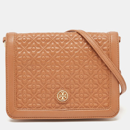 Tory Burch: Коричневая сумка через плечо 