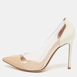 Gianvito Rossi: Бежевые туфли  Plexi