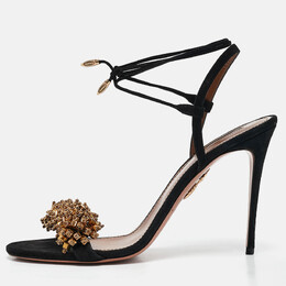 Aquazzura: Чёрные сандалии 