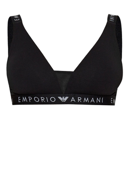 EMPORIO ARMANI Underwear: Чёрный бюстгальтер 