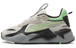 PUMA: Зелёные кроссовки  RS-X