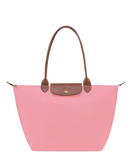 Longchamp: Розовая сумка-шоппер  Le Pliage