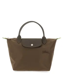 Longchamp: Коричневая сумка  Le Pliage