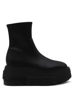 Casadei: Чёрные ботинки 