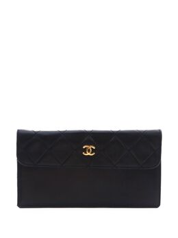 CHANEL Pre-Owned: Чёрный клатч 