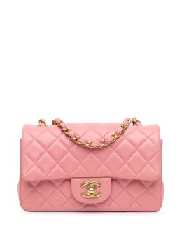 CHANEL Pre-Owned: Розовая сумка через плечо 