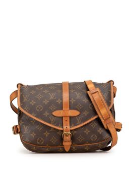 Louis Vuitton Pre-Owned: Коричневая сумка через плечо 