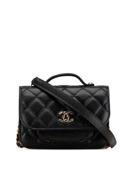 CHANEL Pre-Owned: Чёрная сумка 