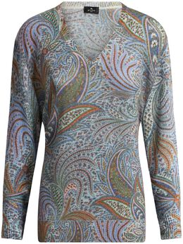 ETRO: Свитер  Foliage с принтом