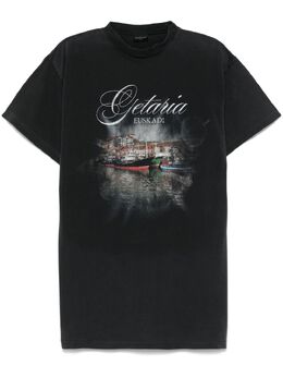 Balenciaga: Чёрная футболка 