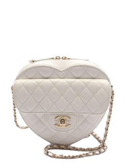 CHANEL Pre-Owned: Белая сумка через плечо 