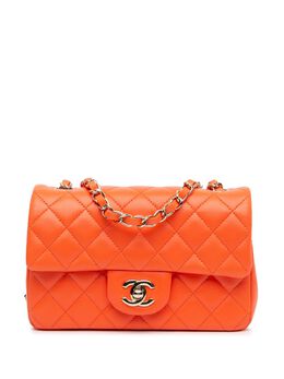 CHANEL Pre-Owned: Оранжевая сумка через плечо 