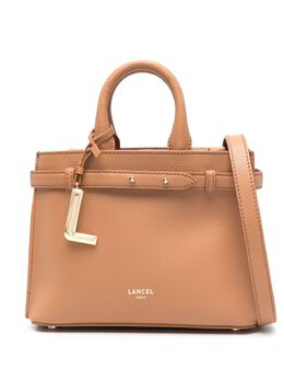 Lancel: Коричневая сумка-шоппер 