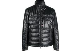 Moncler: Чёрный пуховик 