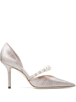 Jimmy Choo: Серебристые туфли 