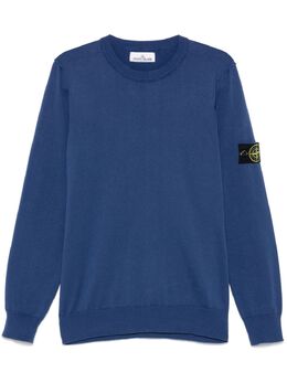 Stone Island: Голубой свитер  Compass