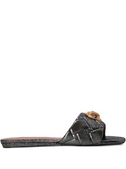 Kurt Geiger London: Чёрные сандалии 