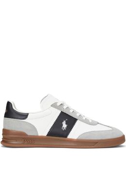 Polo Ralph Lauren: Белые кроссовки 