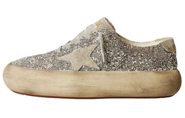 Golden Goose: Серебристые кроссовки  Star