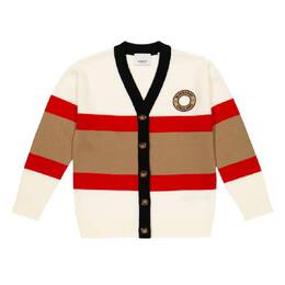 Burberry: Кардиган  Icon Stripe в полоску